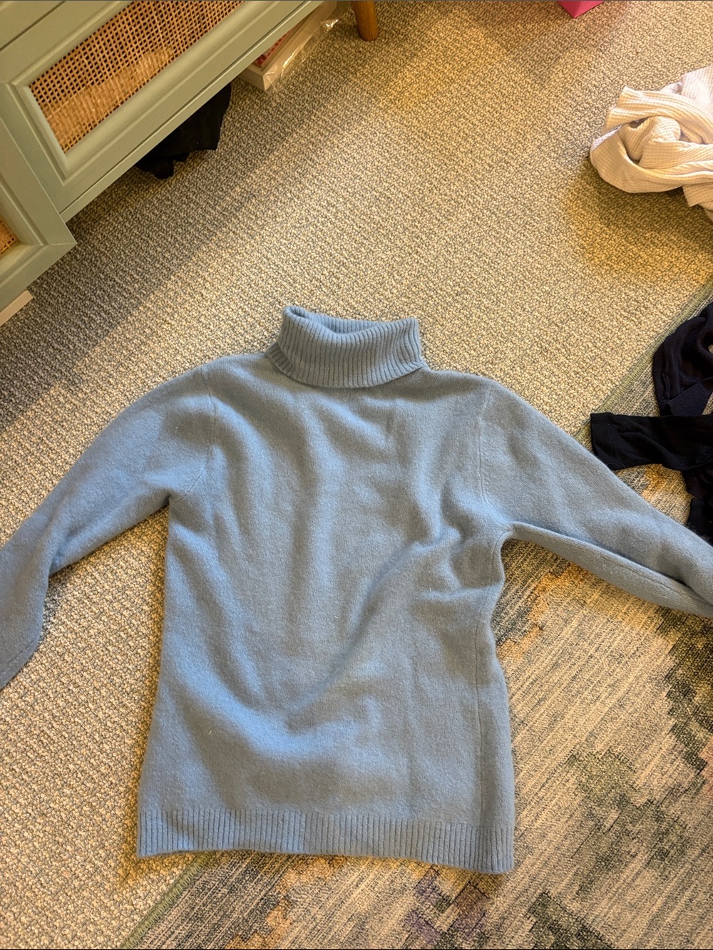 J. Crew Pale Blue Turtleneck Sweater